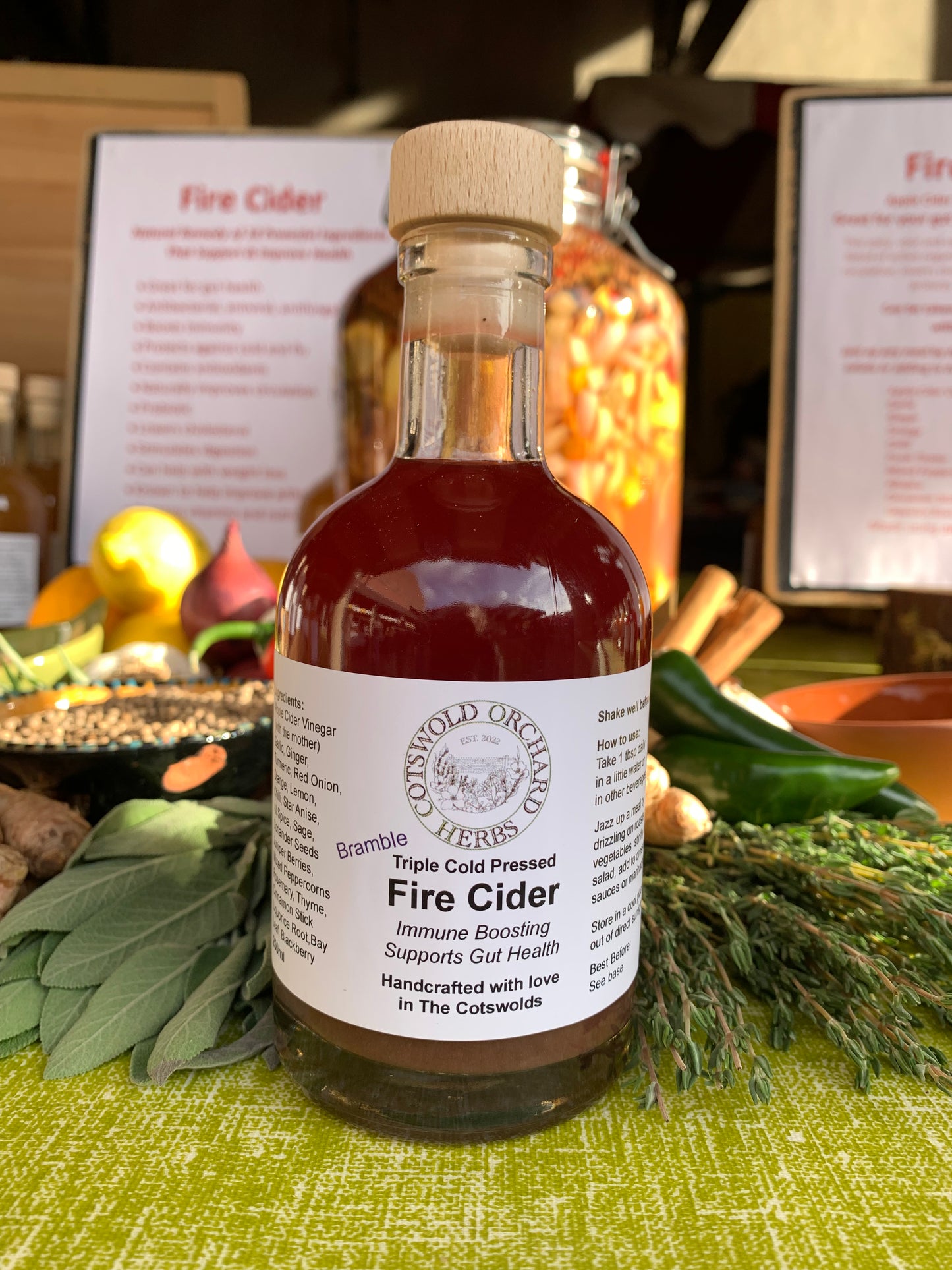 Bramble Fire Cider 250ml - LIMITED EDITION WINTER HEALTH TONIC